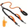 Reflective Double Leash 360 ° Rotating Leash, Large Dog Double Handle And Shock Absorption Technology For Walking And Training