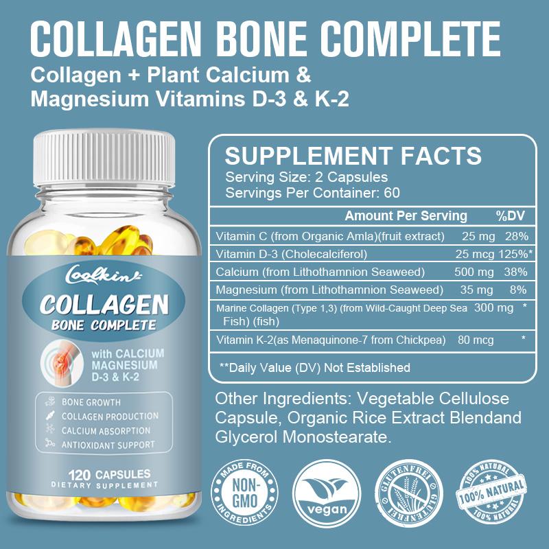 Coolkin - Collagen Bone Complete -Vitamin C, Calcium Absorption