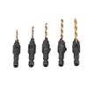 5 Pcs Countersink Drill Bit Set Power Drill Accessories  For Plastic Metal Woodworking