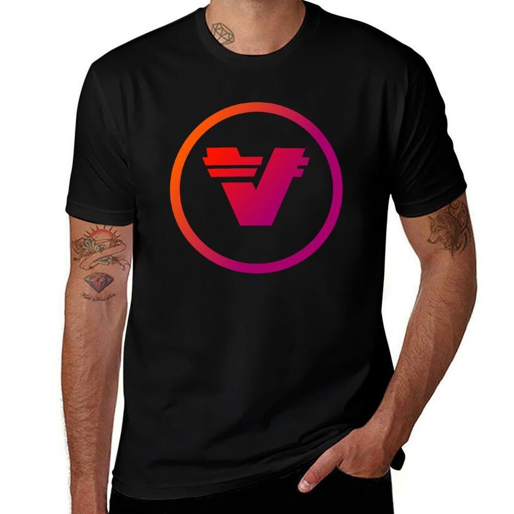 Verasity Crypto Logo, VRA T-Shirt Funny T Shirts Man T Shirt Man Designer T Shirts for Man Graphic Funny T-Shirt