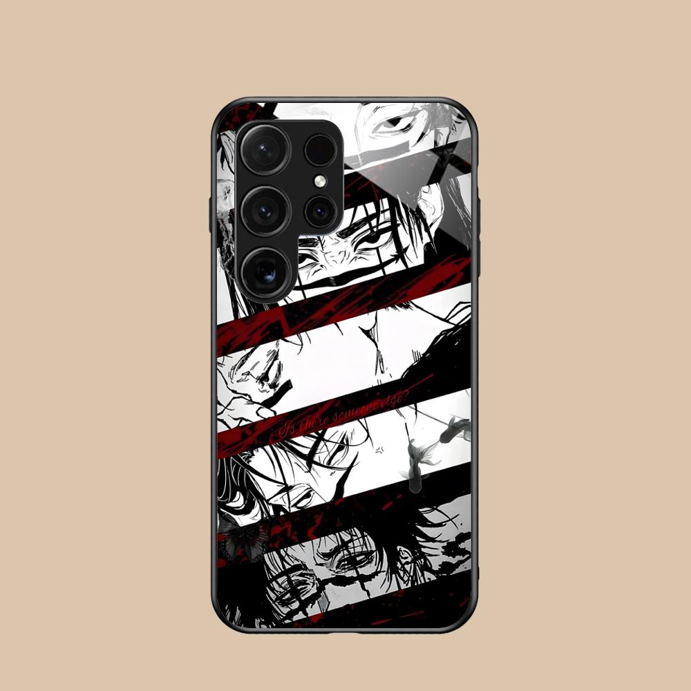 Чехол для мобильного телефона Jujutsu Kaisen Choso для Samsung Galaxy S26 S25 S24 S23 S22 S21 S20 Note20 Plus FE Ultra Стеклянный Цветной Чехол