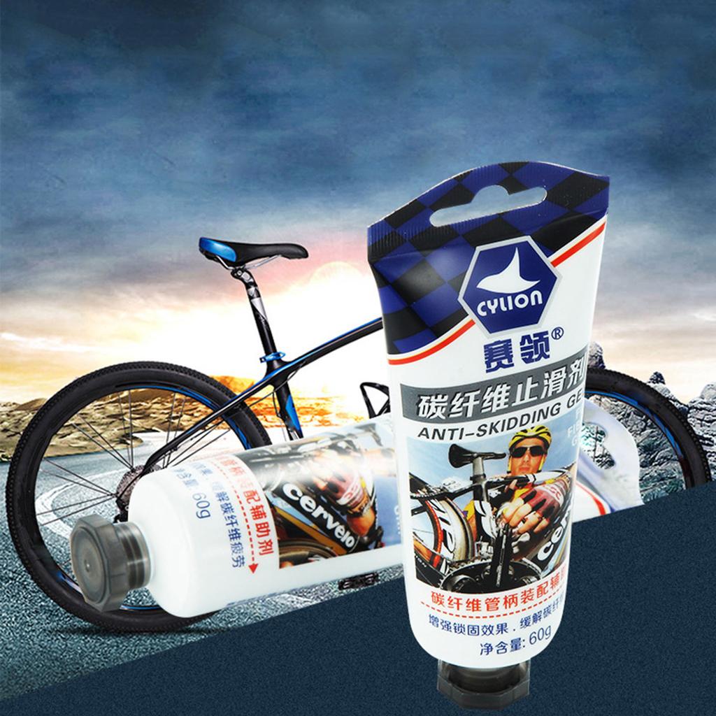 Carbon Fiber Anti Slip Agent 60g MTB Road Bike Seat Tube Front Fork Stem Grease Bicycle Stem Handlebar Snti-slip Agent