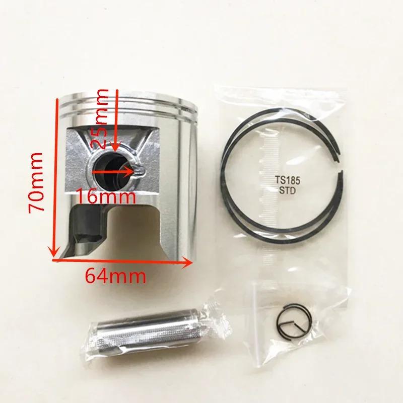 For Suzuki TS185 185cc TS 185 Motorbike STD 50 Bore Size 64mm Pin 16mm Motorcycle Engine Parts Piston Ring Kit