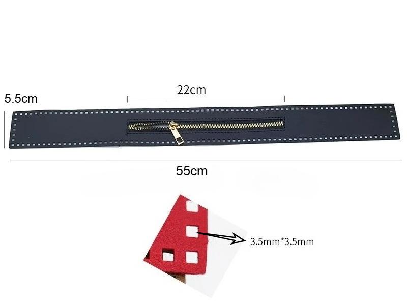 Ремешок из ПУ длиной 55 см, молнии закрытого типа с автоматической блокировкой, металлическая молния золотого цвета, аксессуары для сумок для DIY