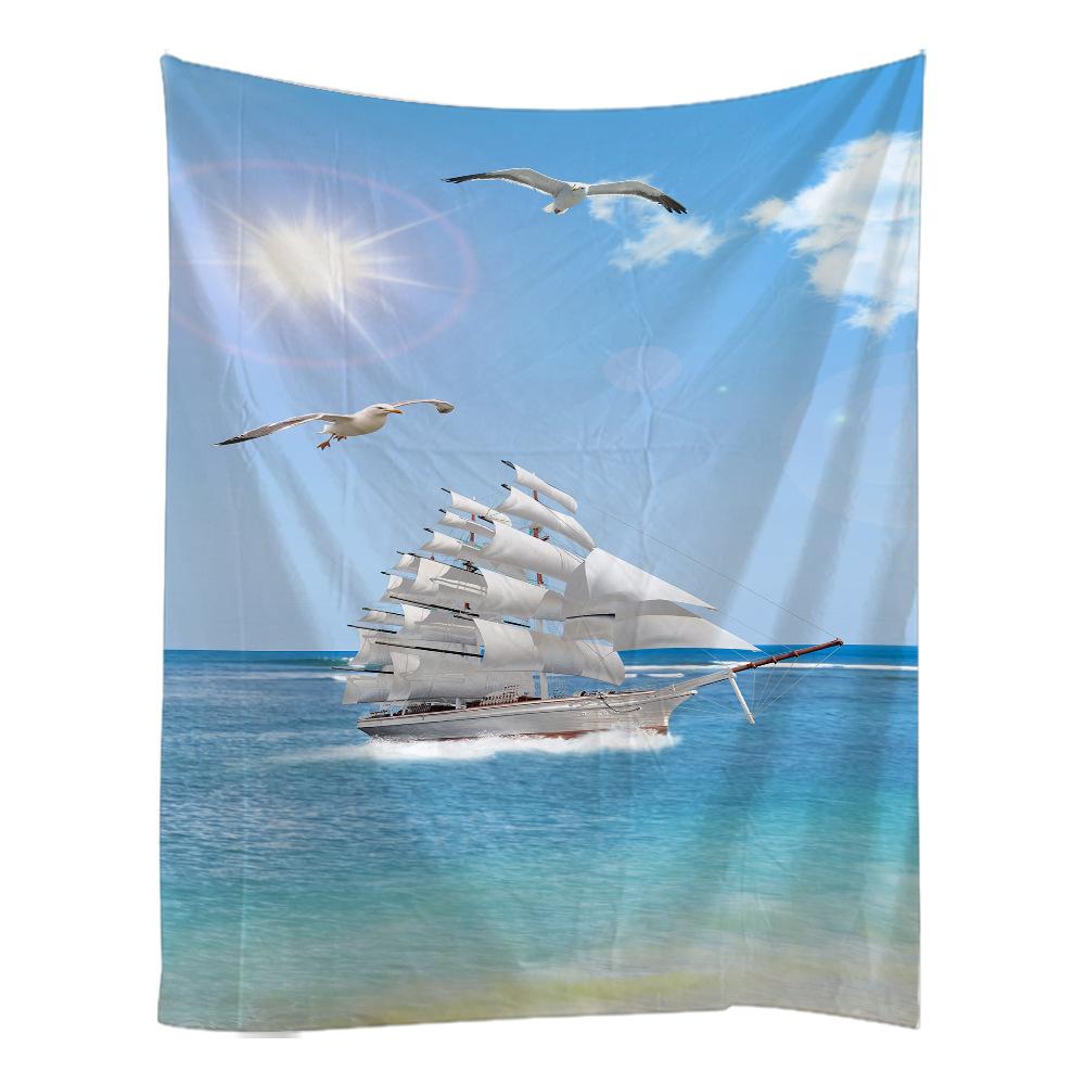 Красивый природный пейзаж гобелен настенный пляжный ковер для пикника кемпинг палатка спальный коврик украшение дома