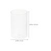 Luxshiny 3-Piece Glass Candle Holder - 6.5cm Clear Cylinder Candle Cups for Pillar Candles, Wedding Centerpieces & Home Decor (Clear)