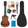 Профессиональный набор укулеле с сумкой, деревянные наборы укулеле для начинающих студентов детей взрослых, 21-дюймовое деревянное укулеле для начинающих