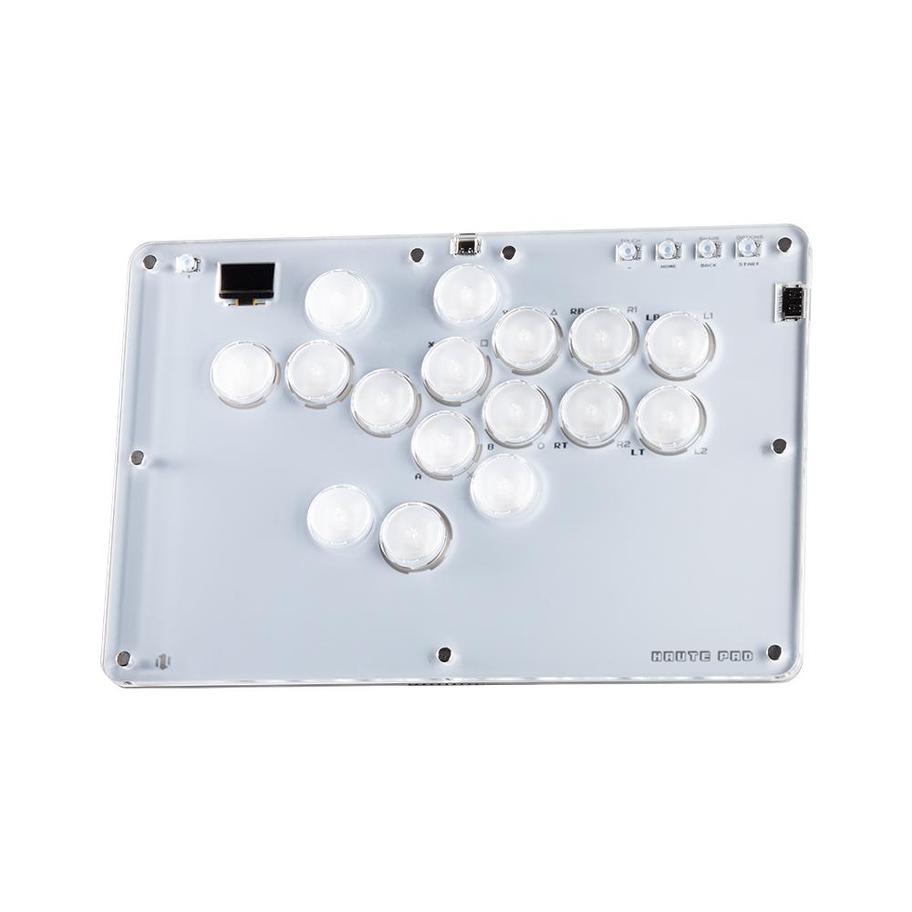 Haute42 Arcade Joystick Hitbox Leverless Controller Arcade Fighting Game Hitbox For PC /PS3/Ps4 /Switch Mini Arcade FightStick