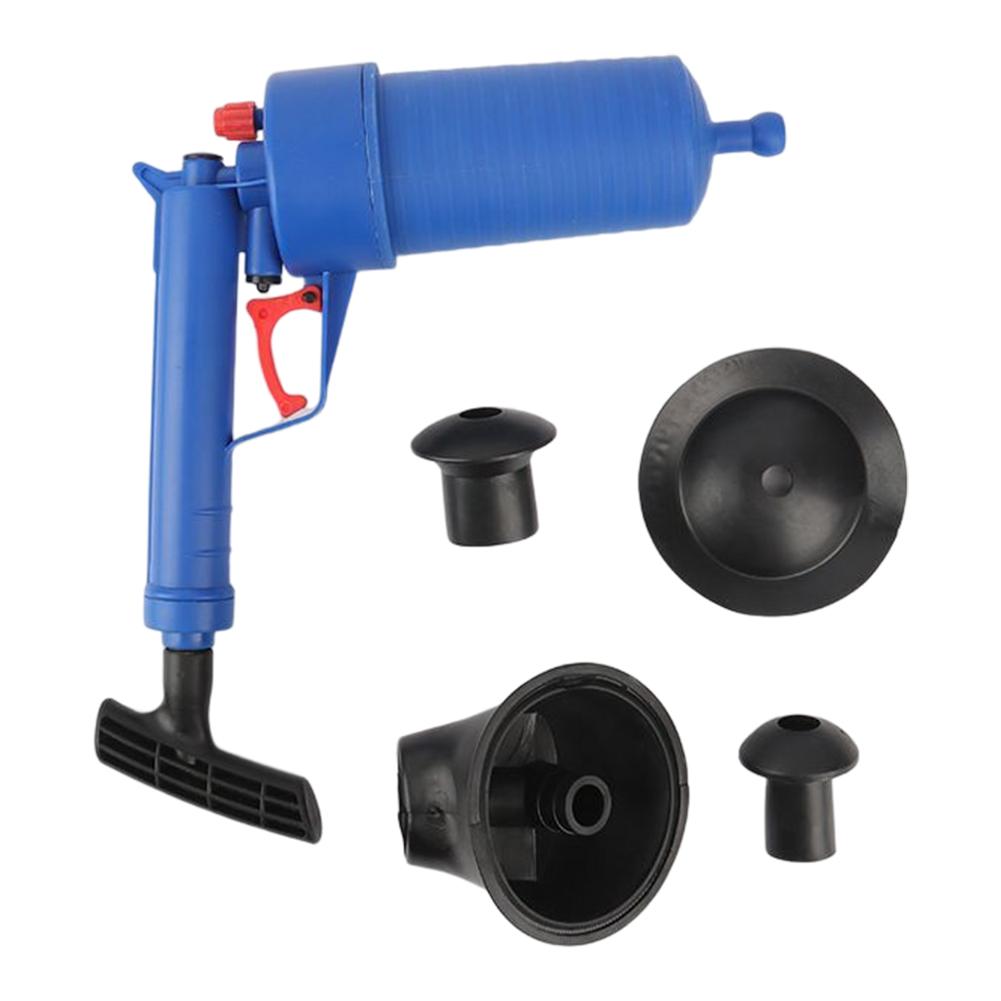 Plunger Toilet Pipe Unblocker Air Guns Cleaner Automatic High Pressure Air Drain Blasters Pump Sink Drain Dredge Tools Powerful