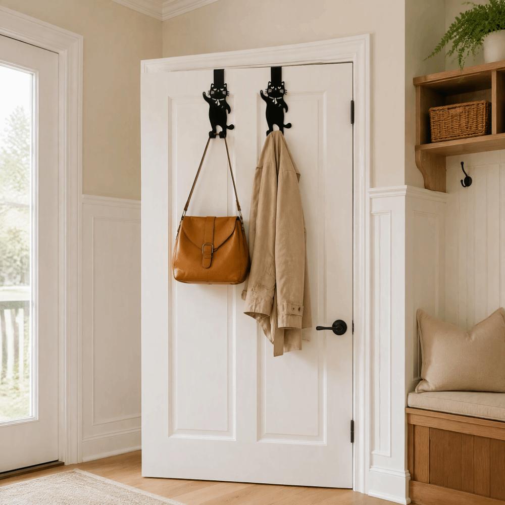 Wall Mount Over The Door Hooks No Drill Cabinet Door Hanger Wall Mount Hanging Organizer Bathroom