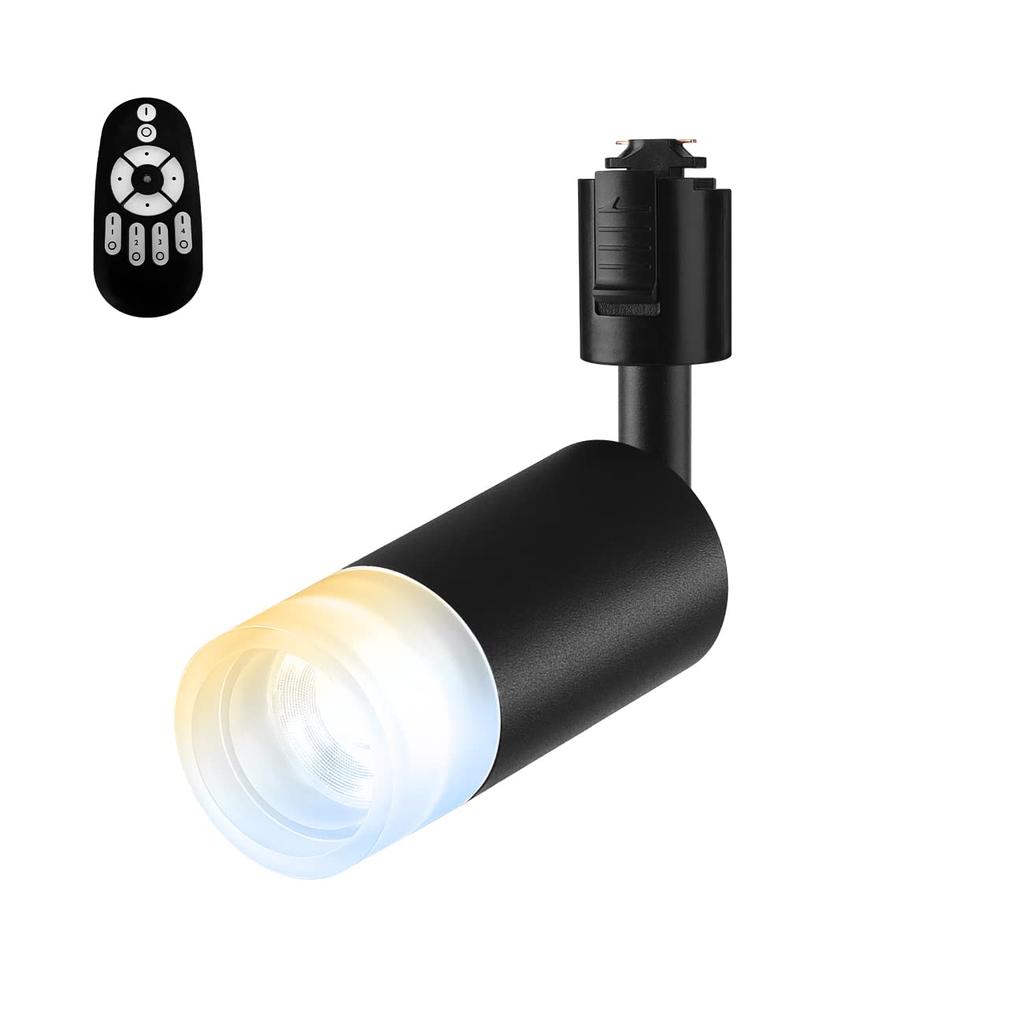 LVWIT Integrated LED Spotlight, 60W Equivalent, for Duct Rails, Dimmable, Color-Adjustable, 810LM, Easy Installation, Adjustable Angle, Available In