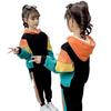 Girls' Plush Suit: Trendy Autumn-Winter 2025 Sweatshirt for Middle and Large Children.