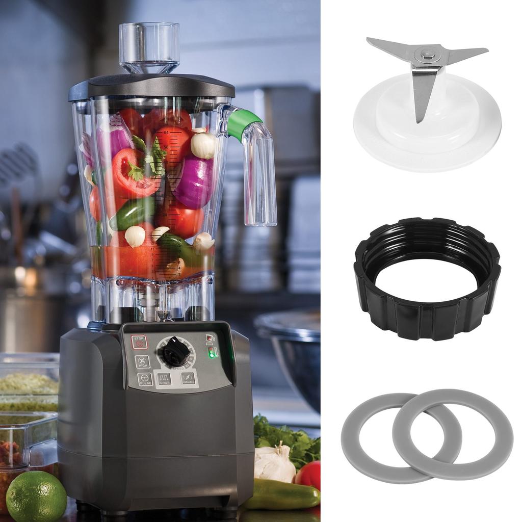 Запасные части для лезвий блендера Hamilton Beach с нижней крышкой основания блендера и 2 резиновыми уплотнительными кольцами