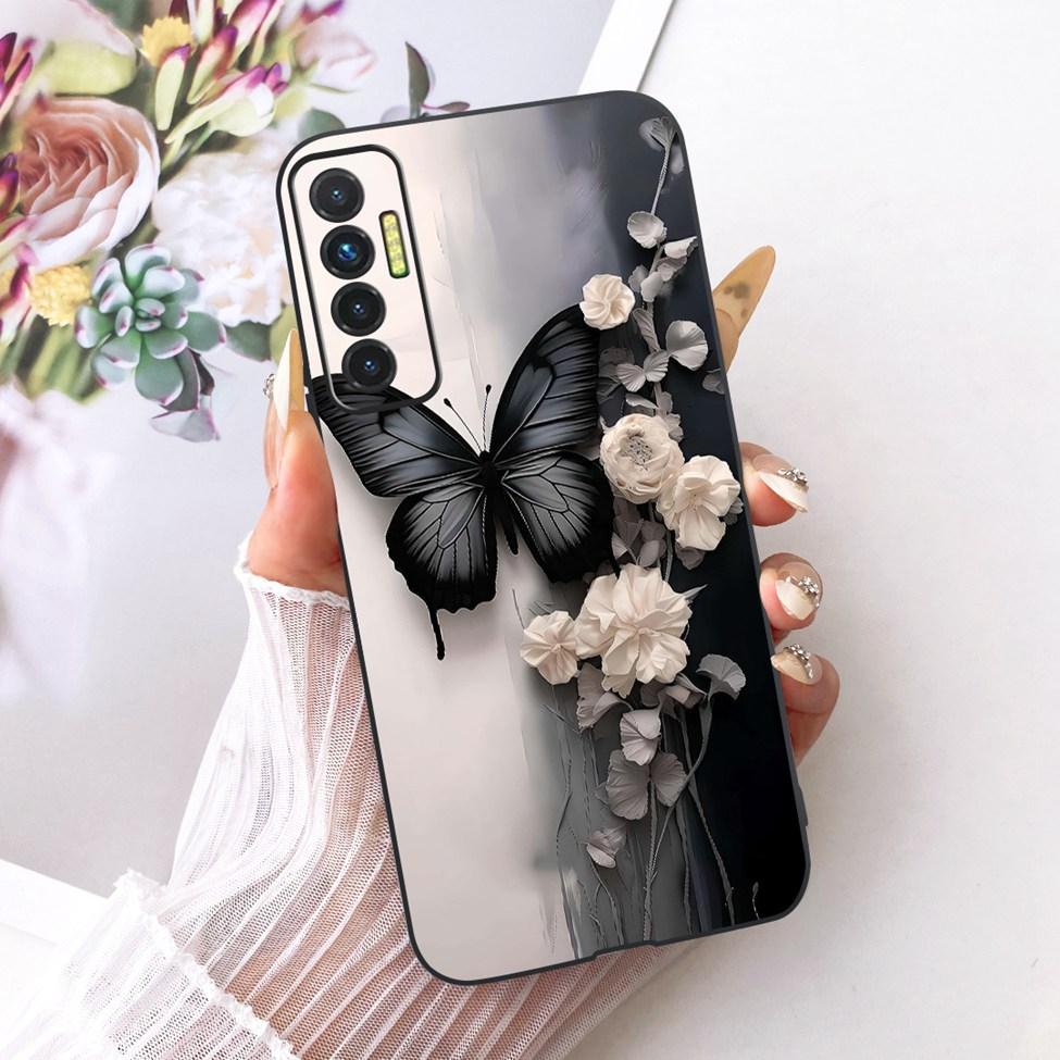 Чехол Для Tecno Camon 17P Чехол Силиконовый Милый Кот Роскошный Модный Забавный Расписной Чехол Для Телефона Для Tecno Camon 17P CG7 CG7n