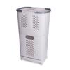 Laundry Basket Bottom Opening Closing Design Dirty Clothes Hamper with Storage Shelf for Bathroom