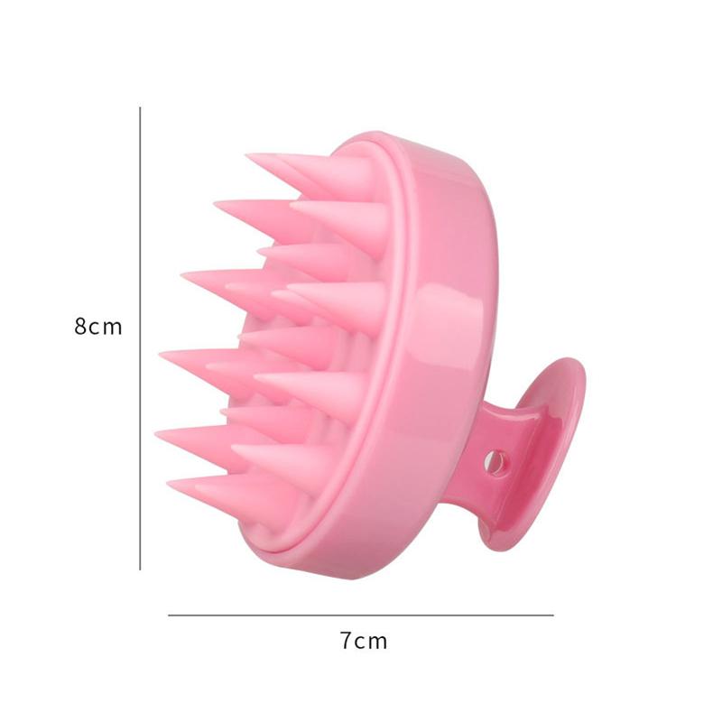Silicone Shampoo Brush Head Scalp Massage Comb Hair Root Itching Clean The Scalp Thoroughly Body Massage Brush Bath Brush
