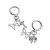 Elegant Butterfly Bows Shaped Keyring Versatile Fashion Accessory for Women Bag Pendant Phone Charm and Keychain