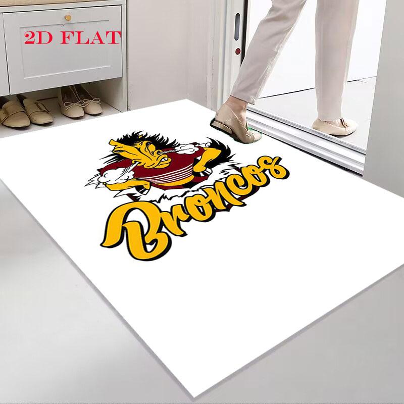 Broncos Roar Carpet Rug for Living Room Bedroom Home Sofa Decoration,Kids play Nonslip Floor Mat