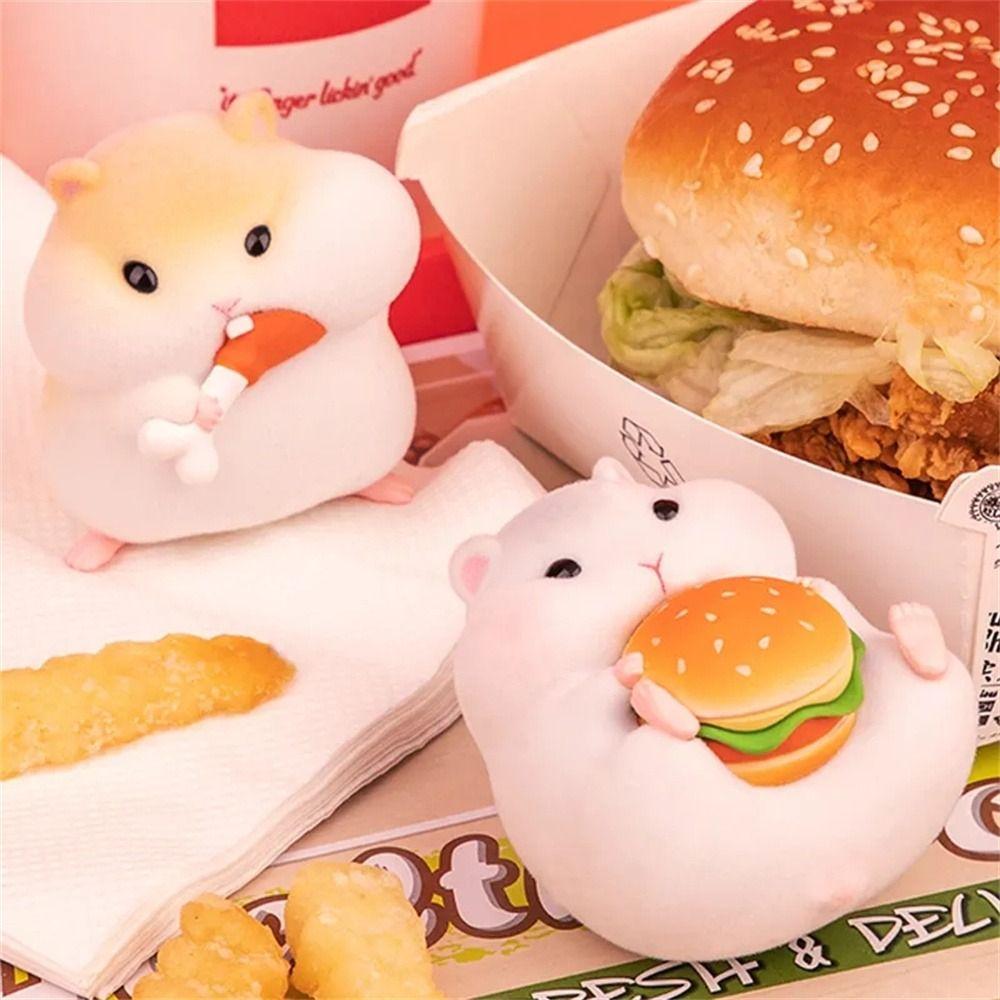 Foodie Series Gourmet Hamster Figures Hamster Clarke Figures  Car Interior Decoration