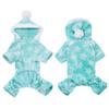 Soft Fleece Dog Pajamas Jumpsuit Winter Dog Clothes Star Pattern Warm Comfortable Jumpsuits Coat for Small Dogs Puppy Dog Cat Clothing Jumpsuits