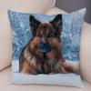 Sofa Home Pillowcase German Shepherd  Decoration Pet Animal Cushion