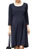 Sweet Mommy Maternity Nursing Clothes Dress Formal Shrine Visit Wedding Dress Knee Length M Navy [Sweet Mommy]