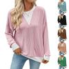 Women's Casual Loose Colorblock Round Neck Long Sleeve Twisted Stripe Sweatshirt