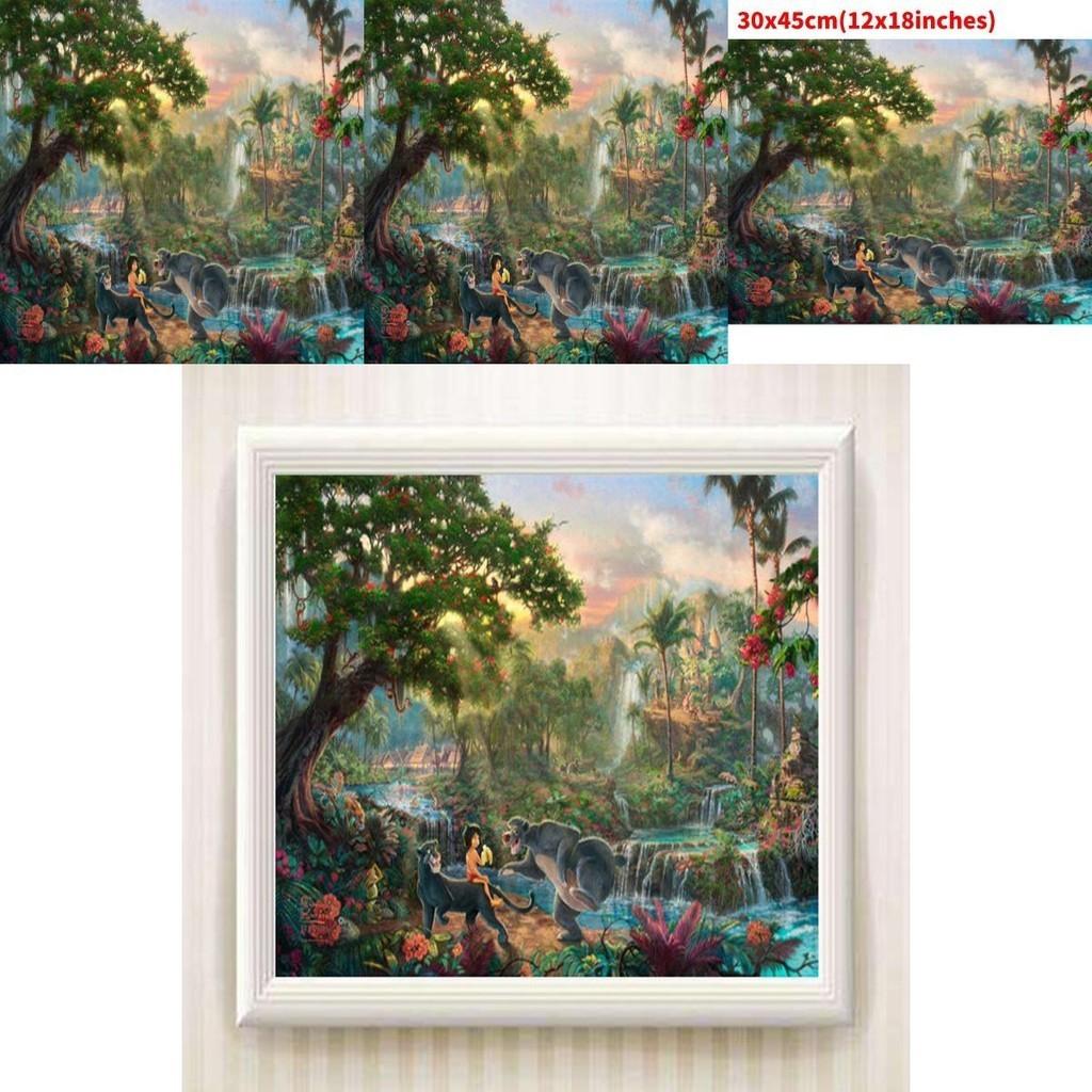 Холст Настенное Искусство Принцесса Русалочка Для Современного Сказочного Декора Спальни Мультяшный Стиль Красочная Картина С Рамкой Распылением Различные Размеры