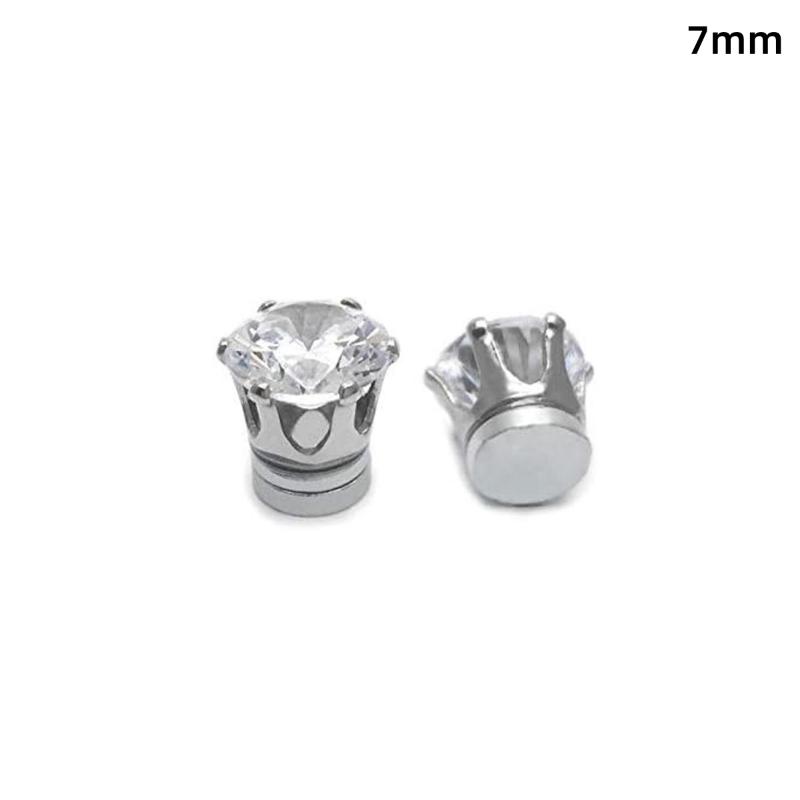 Magnetic Cubic Zirconia Ear Clips No Piercing Required 1/2Pcs Non-irritating Fake Earrings for Women Girls Gifts