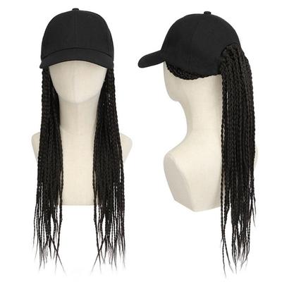 Бейсболка с париком Хип-хоп шляпа Повседневная носка Коса Солнцезащитные шляпы Парик Волосы Дреды Кепка Летняя Унисекс