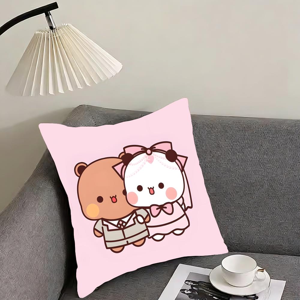 BBubu DubuU Cartoon Cushion Cover Pillowcase Ultra Soft Skin Friendly Fabric Cloud Like Comfort Concealed Zipper