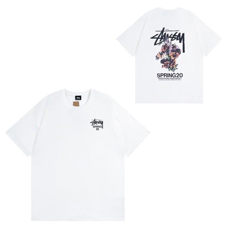 Short Sleeve T Shirt Couples Streetwear Casual Tee Letter Print Loose Fit Breathable