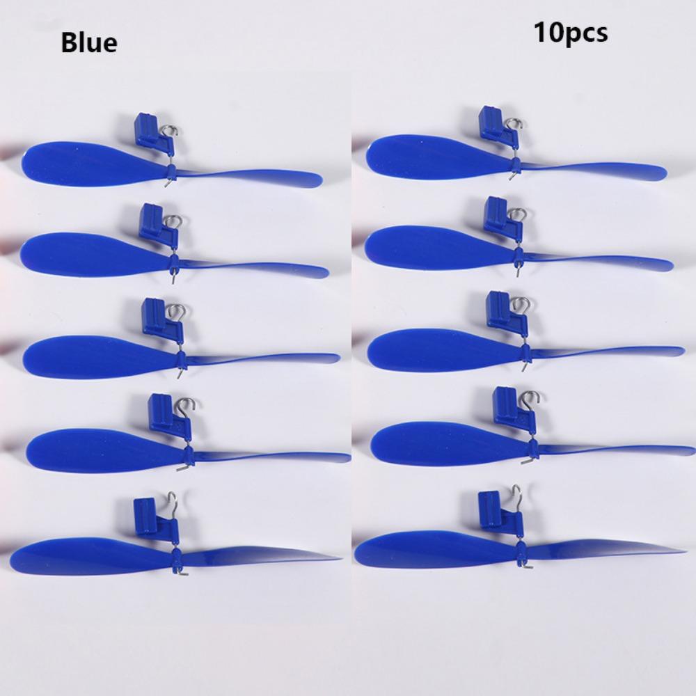 10pcs 2 Colors Rubber Band Powered Propellers Plastic Car Propeller For Student Airplane Projects