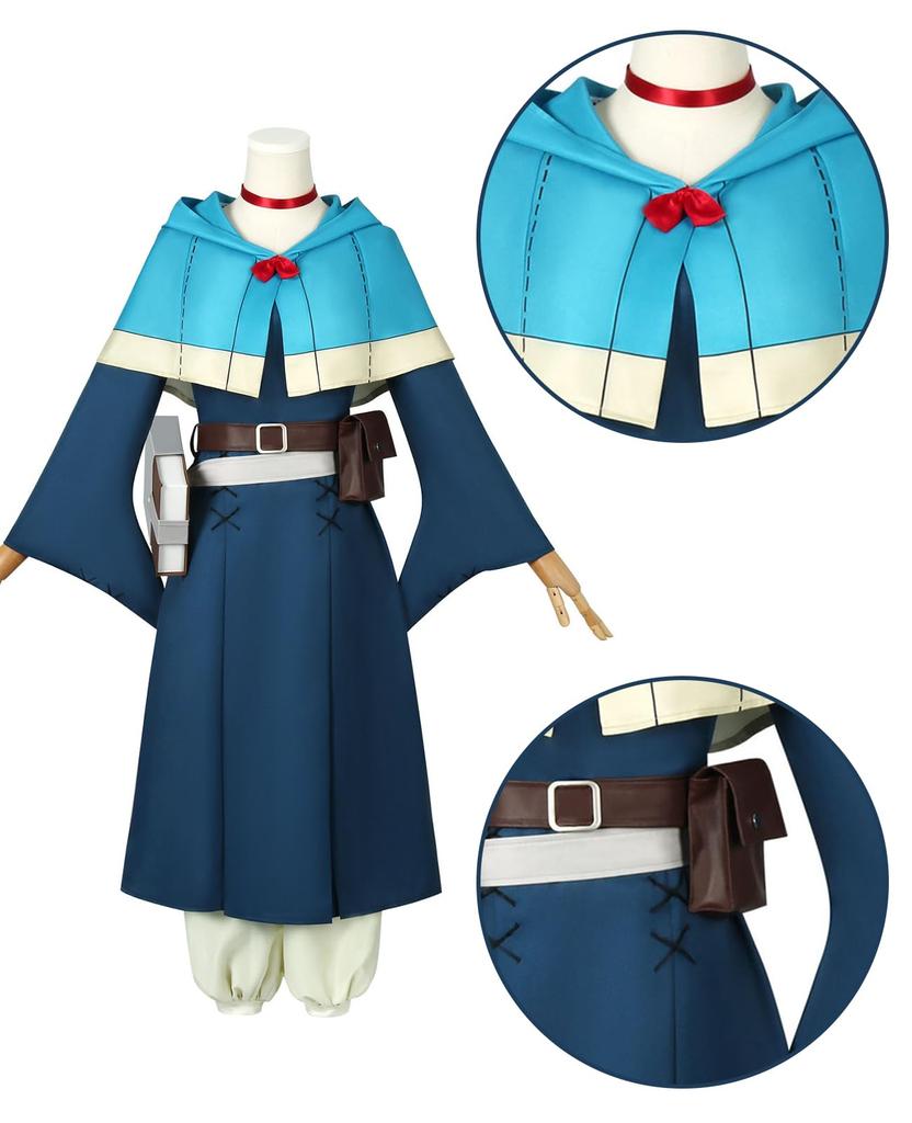 Костюм для косплея Марсила с едой из подземелья Марсил Косплей Один Марсил Косплей Подземелье Взрослый Культурный Фестиваль Событие Z [NOKIJP] Парик, Косплей, Часть,