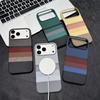 Тонкий жесткий чехол с магнитом и полосками из кевлара для iPhone 17 16 15 Pro Max Air Беспроводная зарядка Защита камеры Ударопрочный чехол