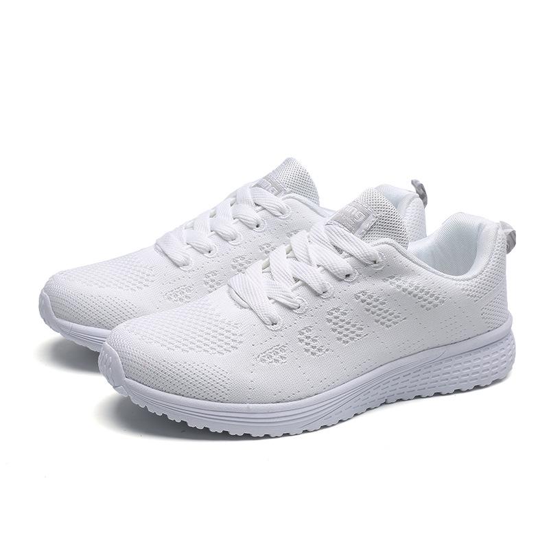 Кроссовки Fly Woven Mesh Fabric Adhesive Shoes, легкие, с круглым носком, для пар, для бега и отдыха