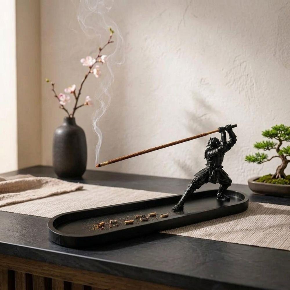 Zen Style Incense Burner with Ash Catcher 3D Printed Incense Stick Holder Yoga Room