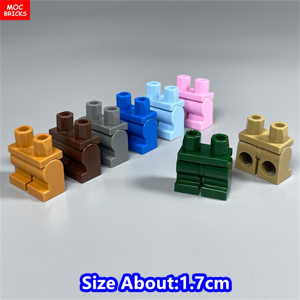 8 шт. Кубики MOC 17 мм Брюки Подвижные Короткие Ноги 970 см00 Часть Тела Одежда Модель Фигурка Сборка Строительные Блоки Игрушки Подарки