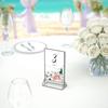Акриловый стенд для меню, декор для вечеринок, дисплей, знаки, поддержка, держатель для модных карточек, свадьба