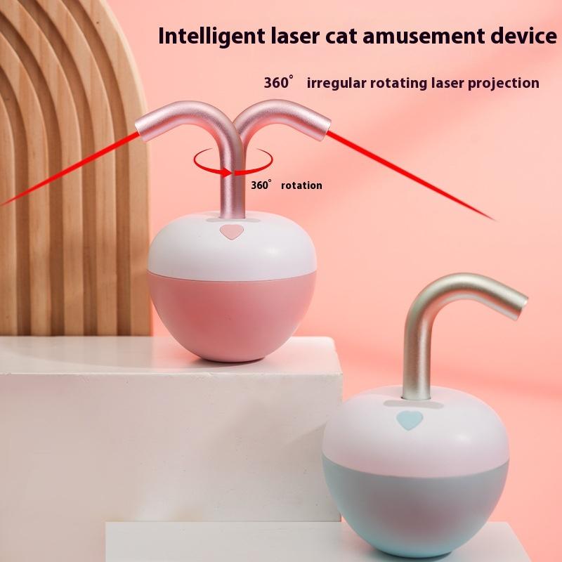 Электрическая забавная интеллектуальная лазерная дразнилка для кошек, интерактивная игрушка-неваляшка для кошек, автоматическая игрушка для котят, умная игра, активная вращающаяся игрушка
