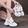 Новая мода внутренняя высота увеличение повседневная женская сетчатая спортивная обувь