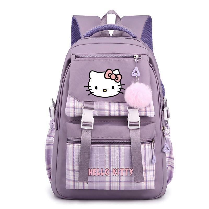 Школьный рюкзак Hello Kitty для девочек и мальчиков в городском минималистичном стиле с системой вентиляции для путешествий