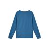 Nike Swoosh Vintage Letter Crew Neck Long Sleeve Loose Casual Hoody Women sweatshirt Blue DX0727-407