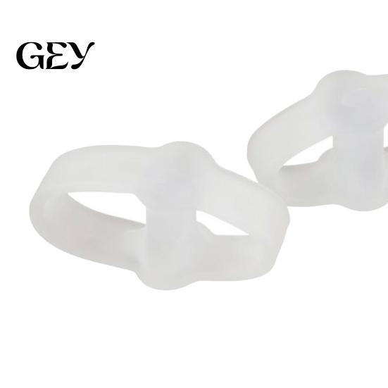Comfortable Toe Separator 1 Pair for Overlapping Toes, Soft SEBS Bunion Corrector, Corrector Double Ring Foot Spacer Hallux Valgus, Day Night