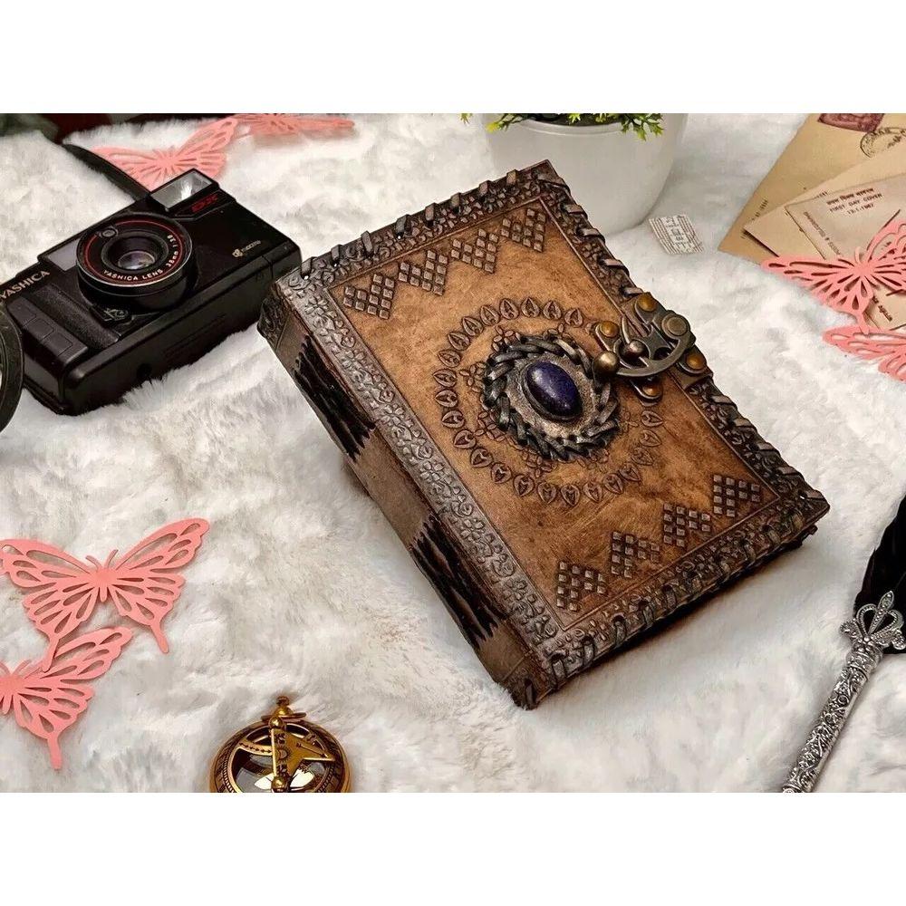 Celtic Stone Vintage Leather Journal Gifts for Men and Women