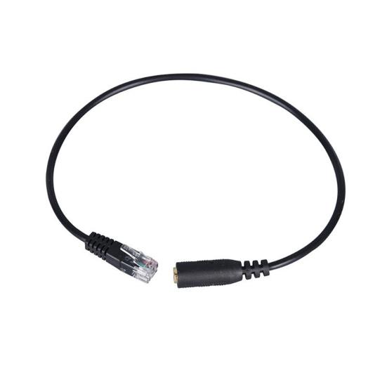 30cm 3.5mm Smartphone RJ9 Plug Converter Headset to Adapter Cable for Telephone