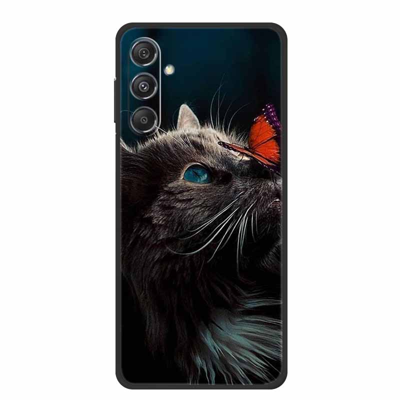 For Samsung A16 5G Phone Case Cover Lion Wolf Tiger Black Silicone Soft Back Cover Cases For Samsung Galaxy A16 Case A 16 Coque