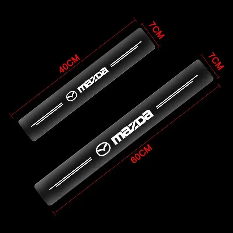 4PCS Clear Car Threshold Entry Guard Decorative Badge for Mazda CX-50 CX-60 CX-90 Axela Auto Accessorie