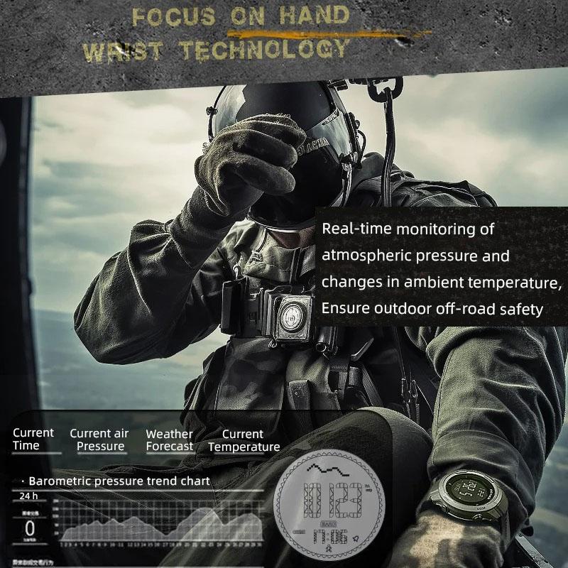 NORTH EDGE Мужские цифровые часы из углеродного волокна, корпус для мужчин, спортивные, беговые, плавающие, WR50M, часы с высотомером, барометром, компасом