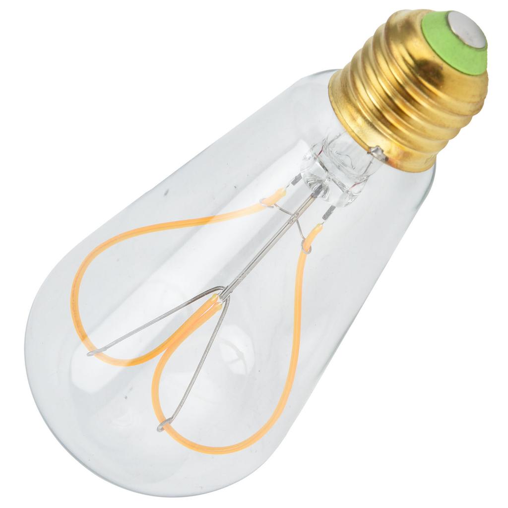 Vintage Light Bulb E27 4W High Light Transmittance Flexible Spiral Filament Brightness Warm Light LED Bulb 220V
